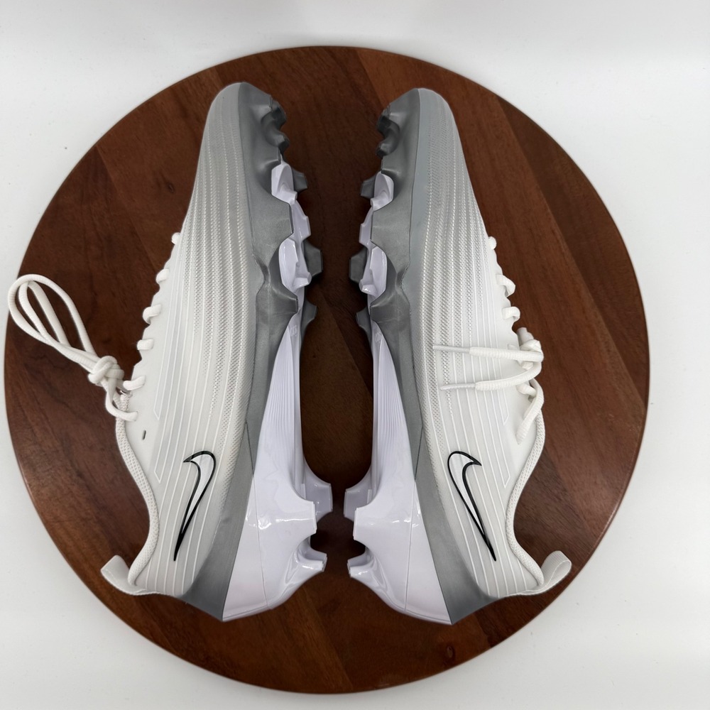 Nike Vapor Speed 3 Football Cleats White Grey FB3303-100 Mens Size 13 - Picture 8 of 9